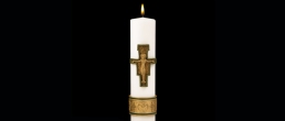 CROSS OF ST. FRANCIS CHRIST CANDLE